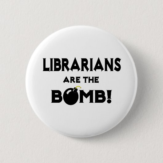 Librariërs zijn de bommel! ronde button 5,7 cm (Voorkant)