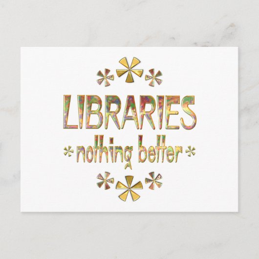 LIBRARIES Niets beters Briefkaart (Voorkant)