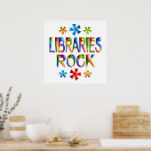 LIBRARIES ROCK POSTER (Keuken)