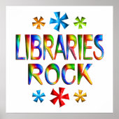 LIBRARIES ROCK POSTER (Voorkant)
