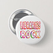 Libraries Rock Ronde Button 5,7 Cm (Voorkant /achterkant)