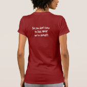 Librarische bril t-shirt (Achterkant)