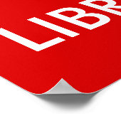 Librarische cadeautjes houden kalm Vraag een Libra Poster (Hoek)