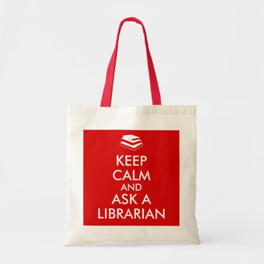 Librarische cadeautjes houden kalm Vraag een Libra Tote Bag (Voorkant)