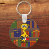 Librarische Giraffe Sleutelhanger (Voorkant)