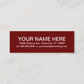 LIBRARISCHE moskeeën Mini Visitekaartje (Achterkant)