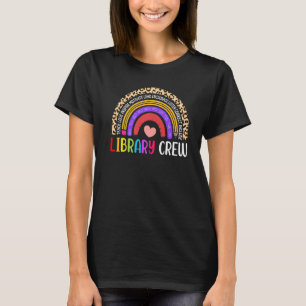 Librarische regenboog terug naar schoolbibliotheek t-shirt