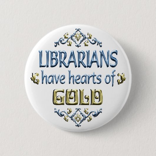 LIBRARISCHE waardering Ronde Button 5,7 Cm (Voorkant)