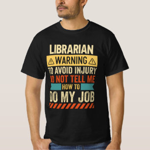 Librarische waarschuwing t-shirt