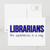 Librarissen zijn superhelden briefkaart (Voorkant / Achterkant)
