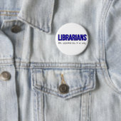 Librarissen zijn superhelden ronde button 5,7 cm (In situ)