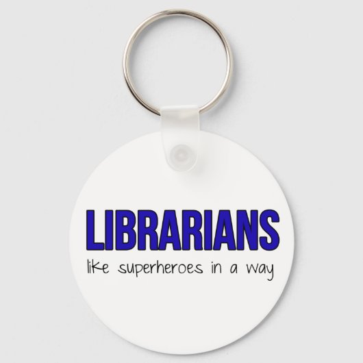 Librarissen zijn superhelden sleutelhanger (Voorkant)