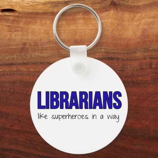Librarissen zijn superhelden sleutelhanger (Voorkant)