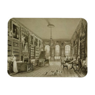 Library as Sitting Room, Cassiobury Park, c.1815, Magneet