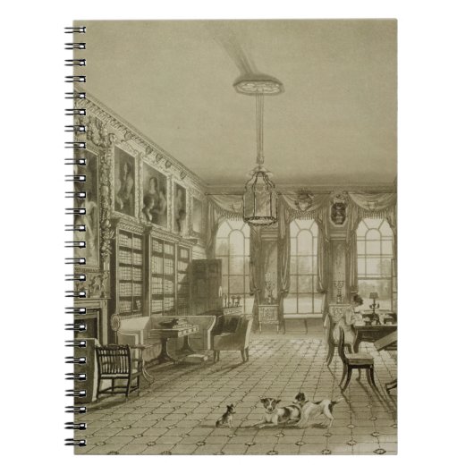 Library as Sitting Room, Cassiobury Park, c.1815, Notitieboek (Voorkant)