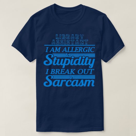 LIBRARY ASSISTAN T-SHIRT (Design voorkant)