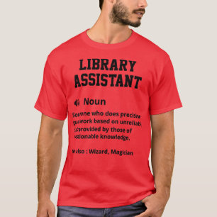 Library Assistant-definitie T-shirt