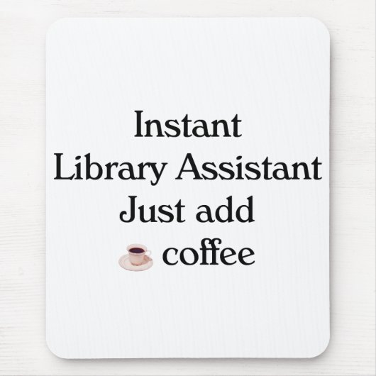 Library Assistant-Muismat Muismat (Voorkant)