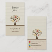 Library Assistant - Stijlvol natuurthema Visitekaartje (Voorkant / Achterkant)