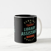 Library Assistant Tweekleurige Koffiemok (Voorkant rechts)