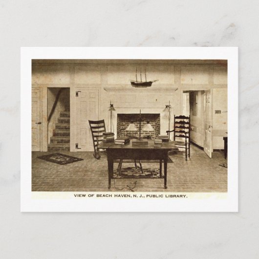 Library, Beach Haven, NJ  Briefkaart (Voorkant)