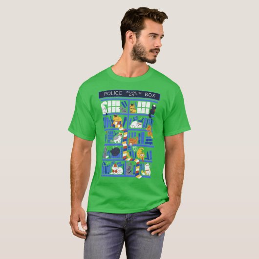 Library Bo Who funny T-shirt (Voorkant volledig)