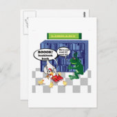LIBRARY BOOK CHOOK JOKE BRIEFKAART (Voorkant / Achterkant)
