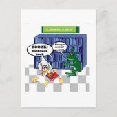 LIBRARY BOOK CHOOK JOKE BRIEFKAART (Voorkant)