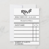 Library Book Kaart RSVP (Voorkant)