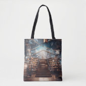 Library Book Lover Canvas tas (Voorkant)