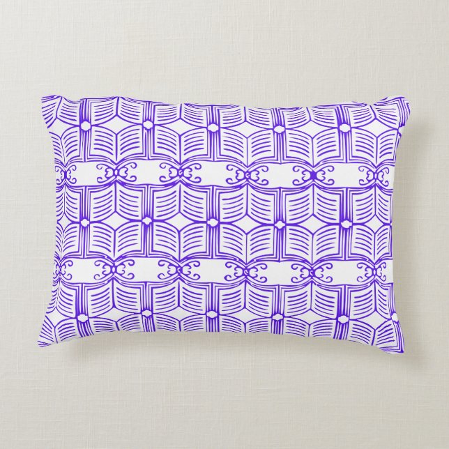 Library Book Pattern  Accent Kussen (Achterkant)