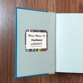 Library Book Return-sticker Vierkante Sticker