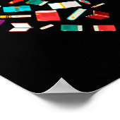 Library Books Heart Bookworm Valentines Day Gift R Poster (Hoek)