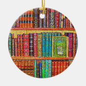 Library Books Keramisch Ornament (Voorkant)