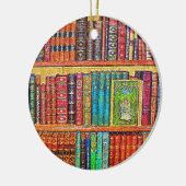 Library Books Keramisch Ornament (Links)
