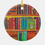Library Books Keramisch Ornament (Achterkant)