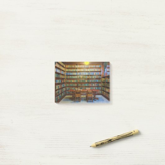 Library Books Water Color, Post-it® Notes (Op bureau)