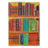 Library Books Wenskaart (Voorkant)