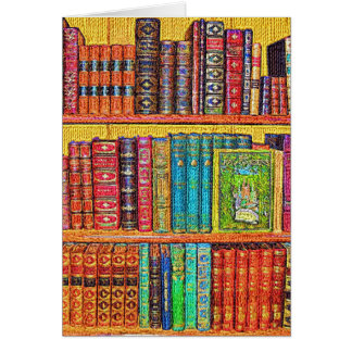 Library Books Wenskaart