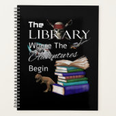 Library Books Where The Adventure Begins Book Read Planner (Voorkant)