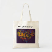 Library canvas tas (Voorkant)