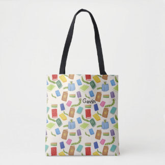 Library Canvas tas Gepersonaliseerd Schattige Ontw