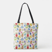 Library Canvas tas Gepersonaliseerd Schattige Ontw (Achterkant)