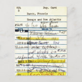 Library Card 5478 Essay en New Atlantis Briefkaart (Voorkant)