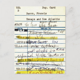 Library Card 5478 Essay en New Atlantis Briefkaart