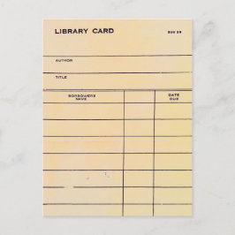 Library Card BSS 28 Briefkaart