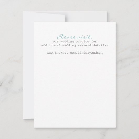 Library Card Save the Date (Achterkant)