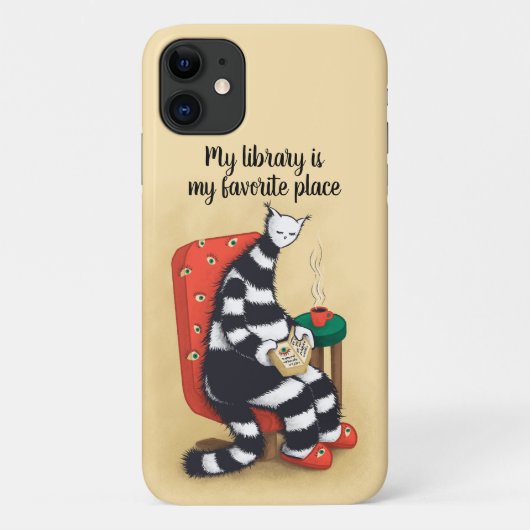 Library Cat Lover Libarian Case-Mate iPhone Case (Achterkant)