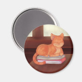 Library Cat Magneet (Voorkant / Achterkant)
