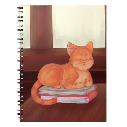 Library Cat Notitieboek (Voorkant)